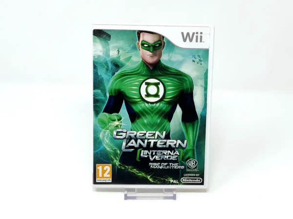 Portada de Green Lantern: Rise of the Manhunters (ESP) para Nintendo Wii, edición PAL España, de segunda mano