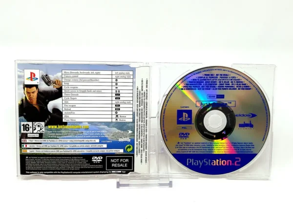 Parte trasera de Just Cause (ESP) (Promo) para PlayStation 2, edición PAL España