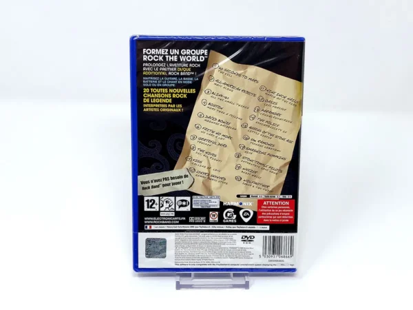 Parte trasera de Rock Band: Song Pack 1 (FRA) (Precintado) para PlayStation 2, edición PAL Francia