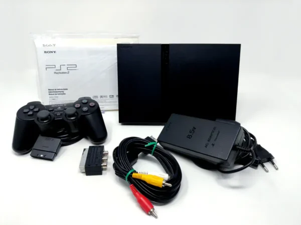 Sony Playstation 2 Slim (Consola) (SCPH-70004) (Completa) para PlayStation 2, edición PAL España, de segunda mano
