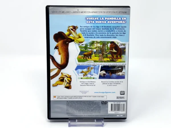 Parte trasera de Ice Age 2: El Deshielo (ESP) (Platinum) (Rebajado) para PlayStation 2, edición PAL España