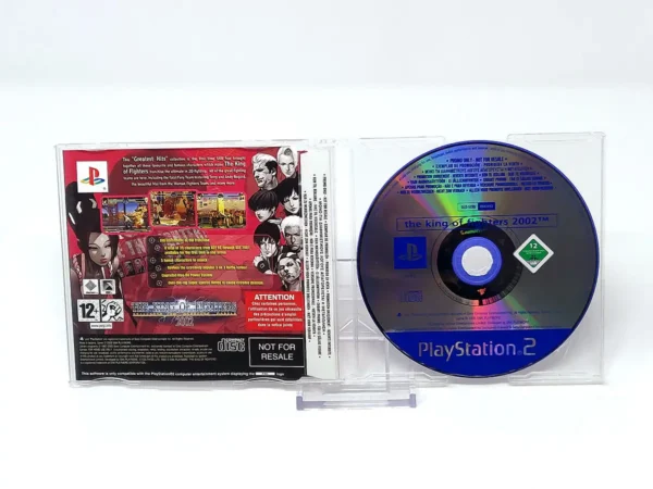 Parte trasera de The King of Fighters 2002 (EUR) (Promo) para PlayStation 2, edición PAL