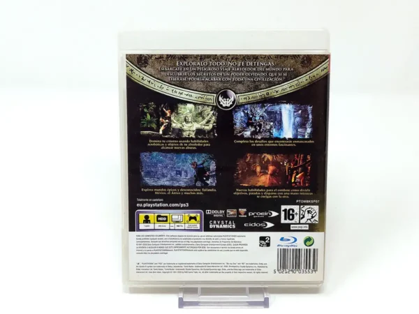 Parte trasera de Tomb Raider: Underworld (ESP) (Rebajado) para PlayStation 3, edición PAL España