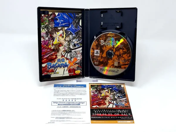 Interior del juego Sengoku Basara X (JAP) para PlayStation 2 con disco y manual