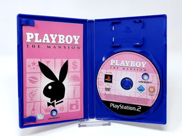 Interior del juego Playboy: The Mansion (ESP) para PlayStation 2 con disco y manual
