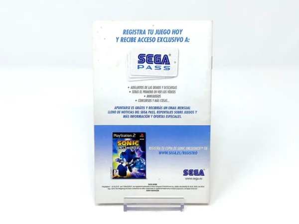 Sonic Unleashed (ESP) (Manual) para PlayStation 2, edición PAL España, de segunda mano