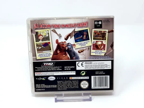 Parte trasera de Ratatouille (ESP) para Nintendo DS, edición PAL España