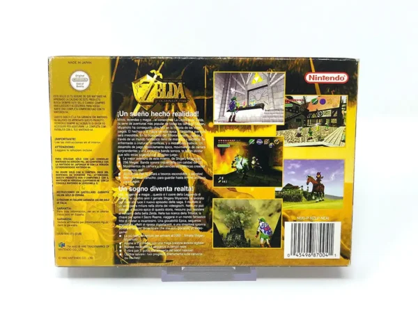 Parte trasera de The Legend of Zelda: Ocarina of Time (ESP) para Nintendo 64