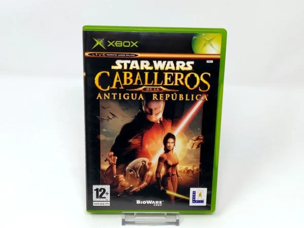 Portada de Star Wars: Caballeros de la Antigua República (ESP) para XBOX, edición PAL España, de segunda mano