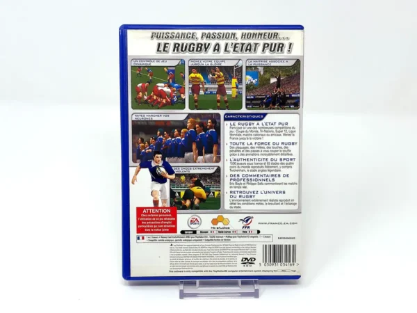 Parte trasera de Rugby 2004 (FRA) para PlayStation 2, edición PAL Francia