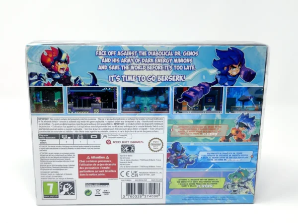 Lateral de la caja de Berserk Boy (Collector's Edition) (ESP) (Precintado) para Nintendo Switch