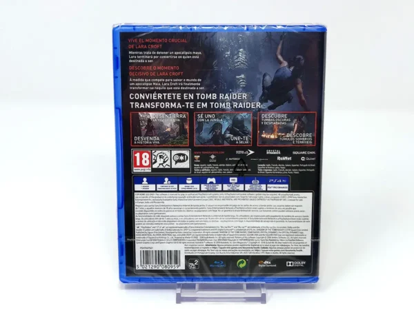 Parte trasera de Shadow of the Tomb Raider (ESP) (Precintado) para PlayStation 4, edición PAL España