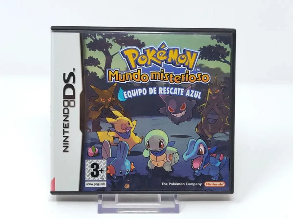 Portada de Pokémon Mundo misterioso: Equipo de Rescate Azul (ESP) para Nintendo DS, edición PAL España, de segunda mano