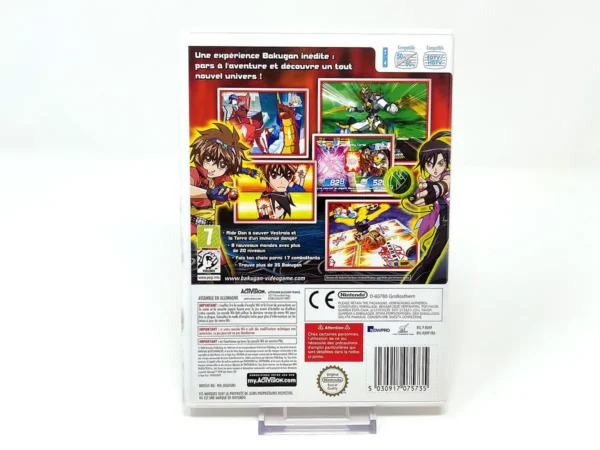 Parte trasera de Bakugan: Battle Brawlers (FRA) para Nintendo Wii, edición PAL Francia