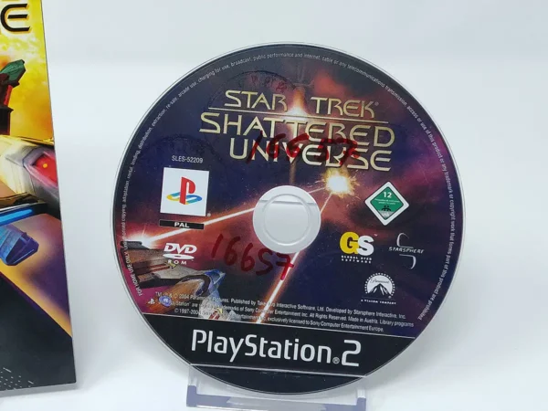 Parte trasera de Star Trek: Shattered Universe (ESP) (Rebajado) para PlayStation 2, edición PAL España
