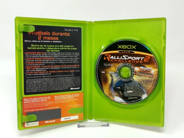 Interior del juego RalliSport Challenge 2 (ESP) (Rebajado) para XBOX con disco y manual