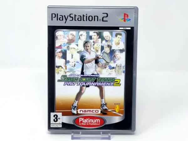 Portada de Smash Court Tennis: Pro Tournament 2 (ESP) (Platinum) para PlayStation 2, edición PAL España, de segunda mano