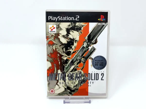 Portada de Metal Gear Solid 2: Sons of Liberty (UK) para PlayStation 2, edición PAL UK, de segunda mano