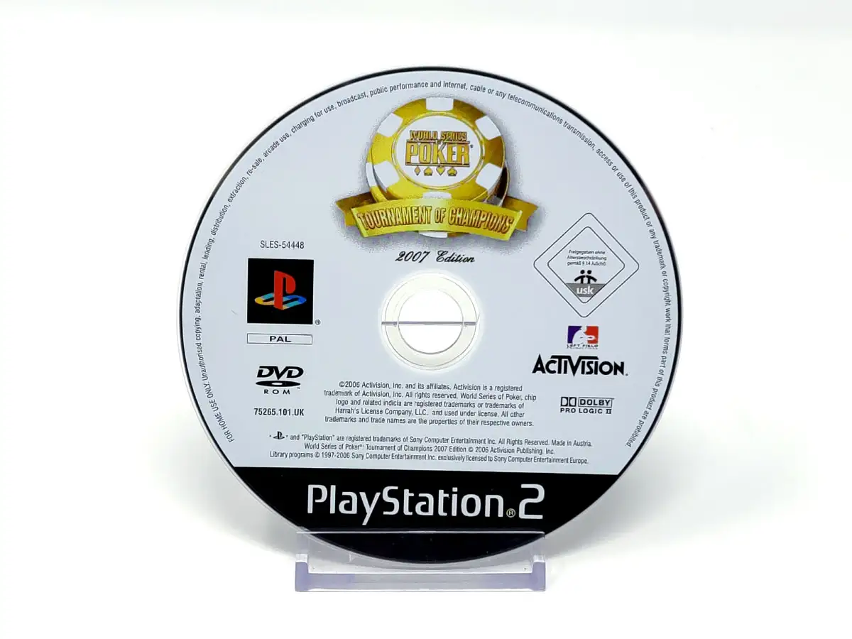 World Series of Poker: Tournament of Champions: 2007 Edition (PAL) (Disco) para PlayStation 2, edición PAL, de segunda mano