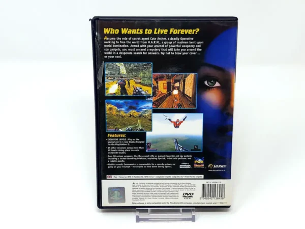Parte trasera de The Operative: No One Lives Forever (UK) (Rebajado) para PlayStation 2, edición PAL UK