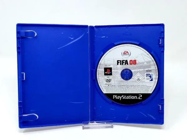 Interior del juego FIFA 08 (ITA) (Rebajado) para PlayStation 2 con disco y manual