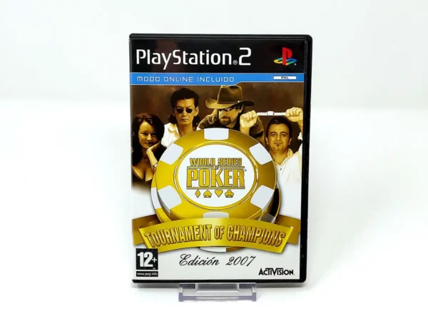 Portada de World Series of Poker: Tournament of Champions - 2007 Edition (ESP) para PlayStation 2, edición PAL España, de segunda mano