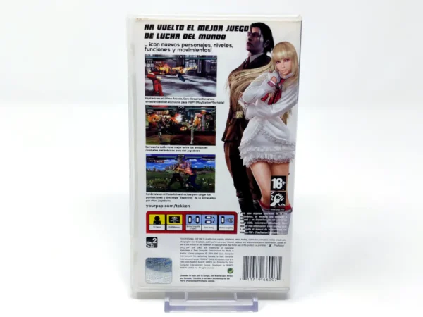 Parte trasera de Tekken: Dark Resurrection (ESP) (Rebajado) para PSP, edición PAL España