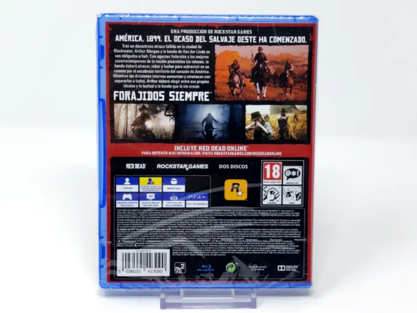 Parte trasera de Red Dead Redemption II (ESP) (Precintado) para PlayStation 4, edición PAL España