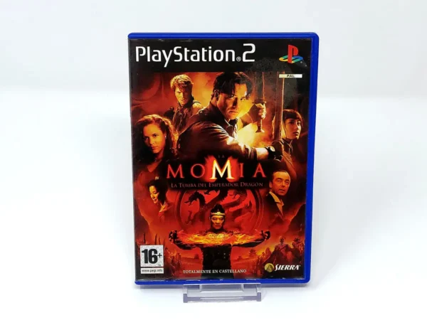 Portada de La Momia: La Tumba del Emperador Dragón (ESP) para PlayStation 2, edición PAL España, de segunda mano