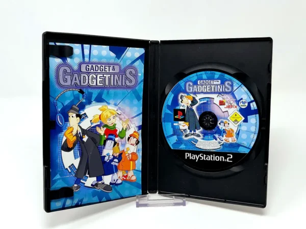 Interior del juego Gadget & Gadgetinis (FRA) para PlayStation 2 con disco y manual