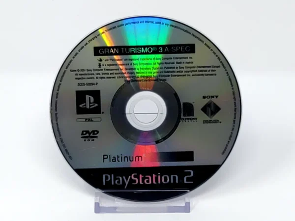 Gran Turismo 3: A-Spec (ESP) (Platinum) (Disco) para PlayStation 2, edición PAL España, de segunda mano