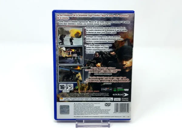 Parte trasera de Conflict: Global Storm (ESP) para PlayStation 2, edición PAL España
