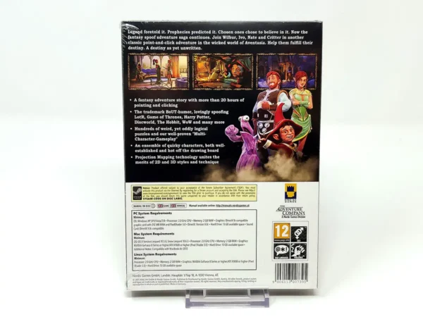 Parte trasera de The Book of Unwritten Tales 2 (UK) (Precintado) para PC, edición PAL UK