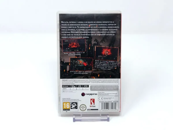 Parte trasera de Darkest Dungeon: Ancestral Edition (ESP) para Nintendo Switch, edición PAL España