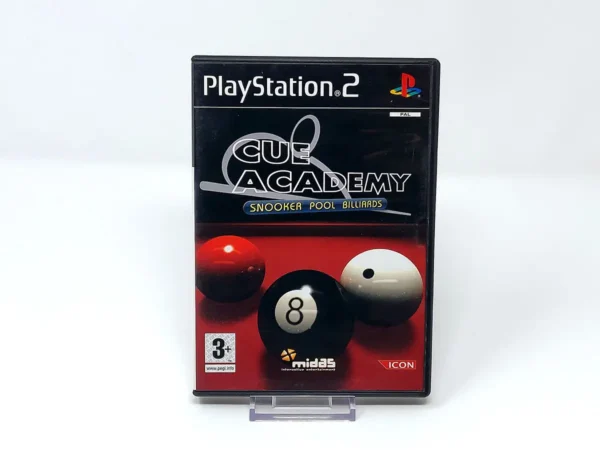 Portada de Cue Academy: Snooker, Pool, Billiards (ESP) (Rebajado) para PlayStation 2, edición PAL España, de segunda mano