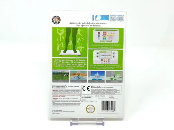 Parte trasera de Wii Fit (ESP) para Nintendo Wii, edición PAL España