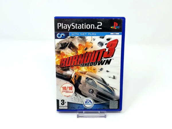 Portada de Burnout 3: Takedown (UK) (Rebajado) para PlayStation 2, edición PAL UK, de segunda mano