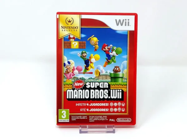Portada de New Super Mario Bros. Wii (ESP) para Nintendo Wii, edición PAL España, de segunda mano