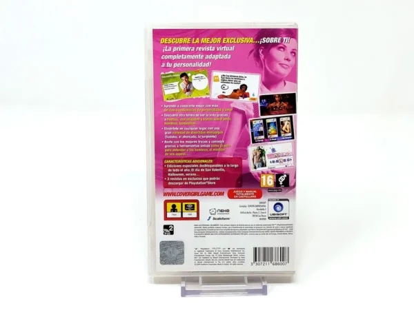 Parte trasera de Cover Girl (ESP) para PSP, edición PAL España