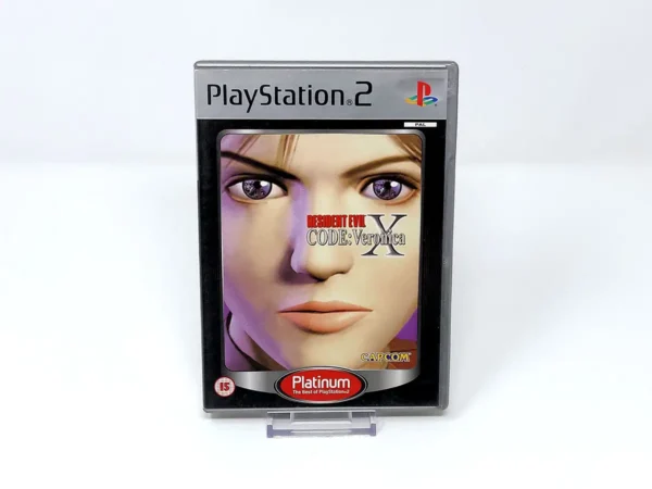 Portada de Resident Evil: Code - Veronica X (ESP) (Platinum) (v2) (Rebajado) para PlayStation 2, edición PAL España, de segunda mano