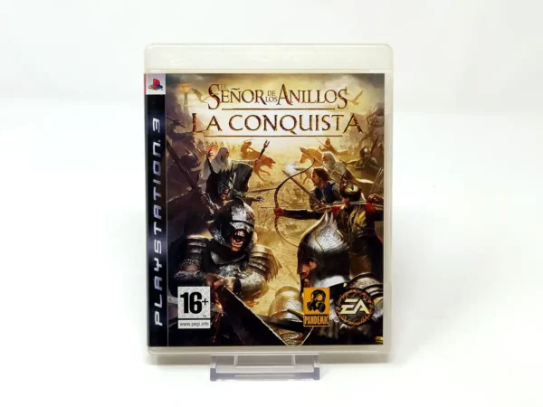 Portada de El Señor de los Anillos: La Conquista (ESP) para PlayStation 3, edición PAL España, de segunda mano