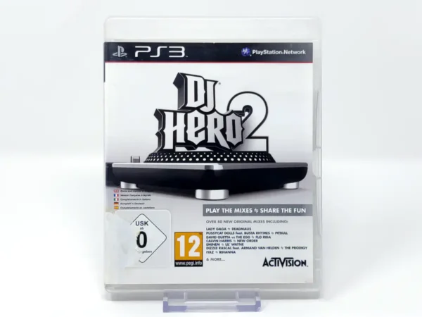 Portada de DJ Hero 2 (EUR) (Rebajado) para PlayStation 3, edición PAL EUR, de segunda mano