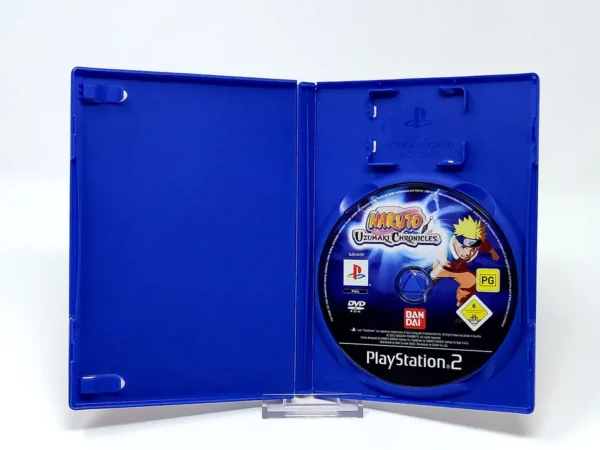 Interior del juego Naruto: Uzumaki Chronicles (ITA) (Rebajado) para PlayStation 2 con disco y manual