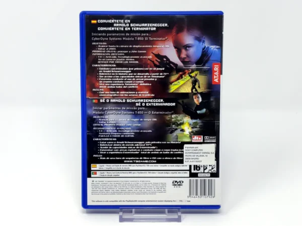 Parte trasera de Terminator 3: Rise of the Machines (ESP) (Rebajado) para PlayStation 2, edición PAL España