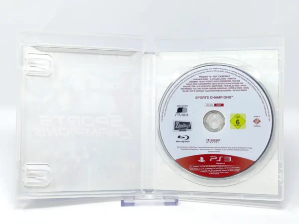 Interior del juego Sports Champions (ESP) (Promo) para PlayStation 3 con disco y manual