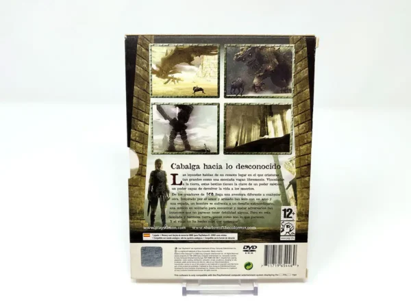 Parte trasera de Shadow of the Colossus (Edición Limitada) (ESP) para PlayStation 2, edición PAL España