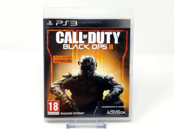 Portada de Call of Duty: Black Ops III (ESP) para PlayStation 3, edición PAL España, de segunda mano