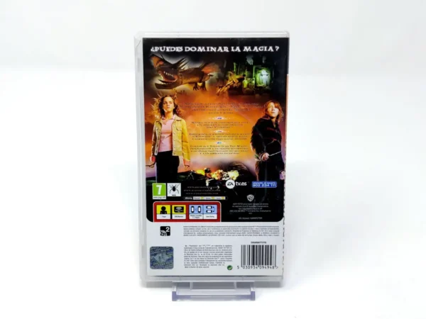 Parte trasera de Harry Potter y el Cáliz de Fuego (ESP) (Essentials) para PSP, edición PAL España