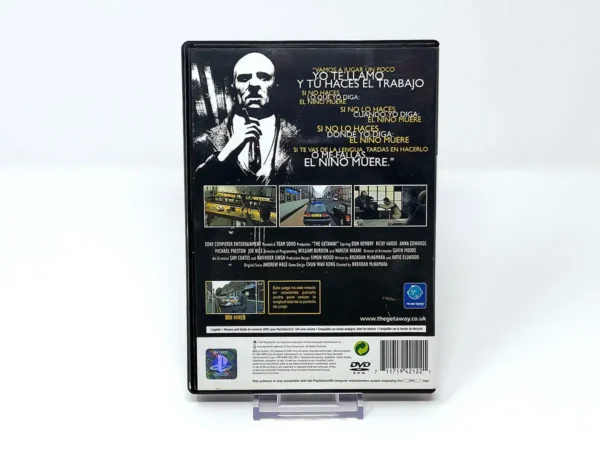 Parte trasera de The Getaway (ESP) (Con Mapa) para PlayStation 2, edición PAL España