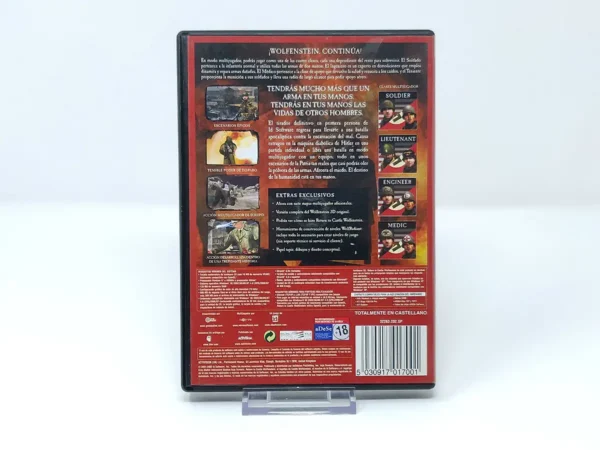 Interior del juego Return to Castle Wolfenstein (Edición Especial) (ESP) para PC con disco y manual